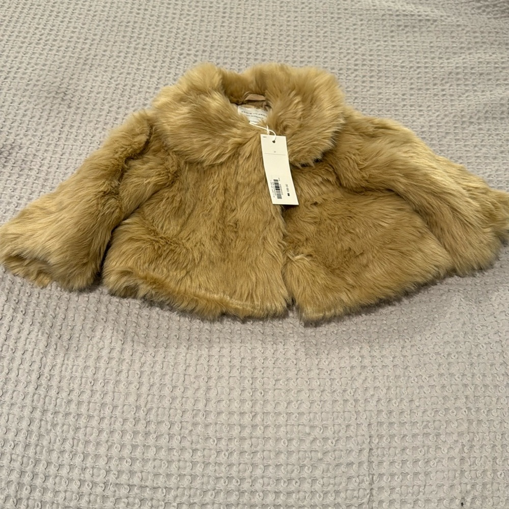 Toddler Girl Janie and Jack Fur Jacket - new with tags!